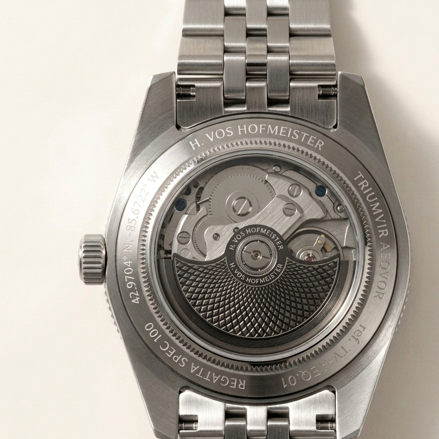 The AEQVOR's exhibition caseback, ref. TV-AEQ.01